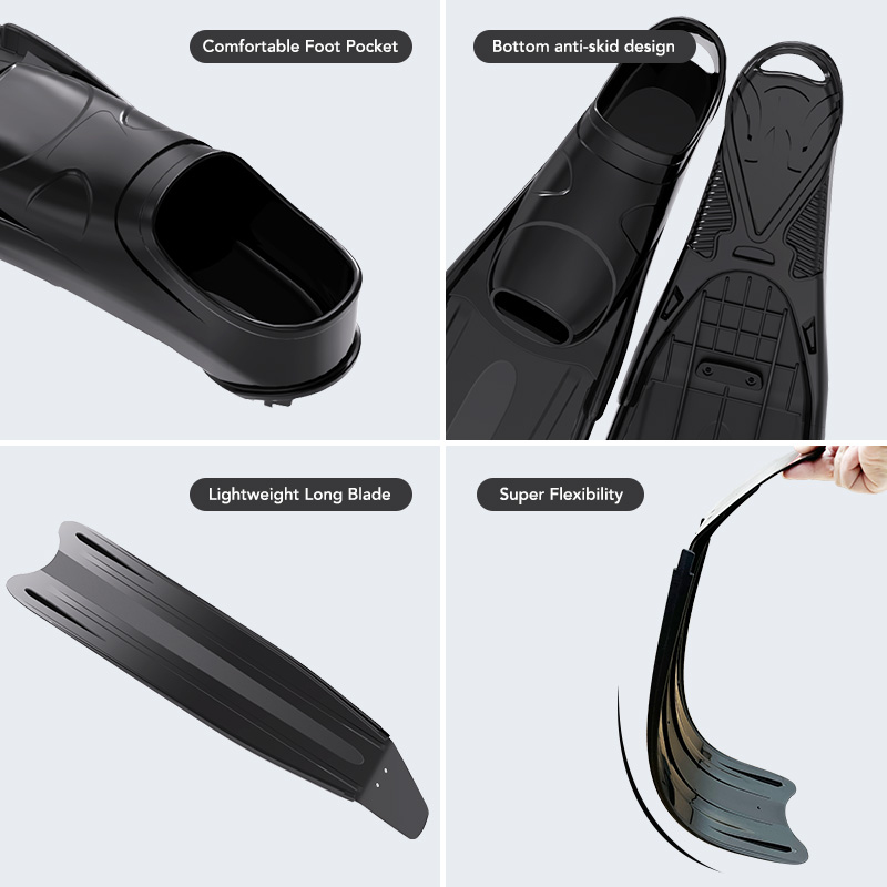 Full Pocket Long Blade Diving  - Fin Diving Blade ulasan dan harga